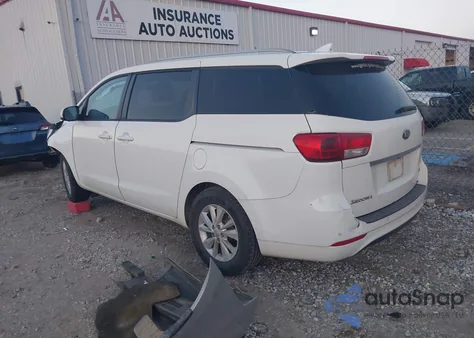 2016 Kia Sedona Lx из США, поврежденный, VIN KNDMB5C18G6103705